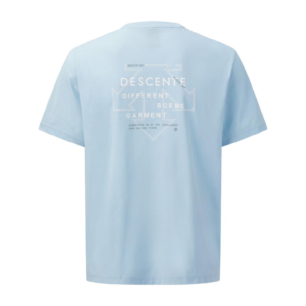 UNI BACK GRAPHIC ROUND SHORT-SLEEVED T-SHIRT 男士 高爾夫短袖上衣