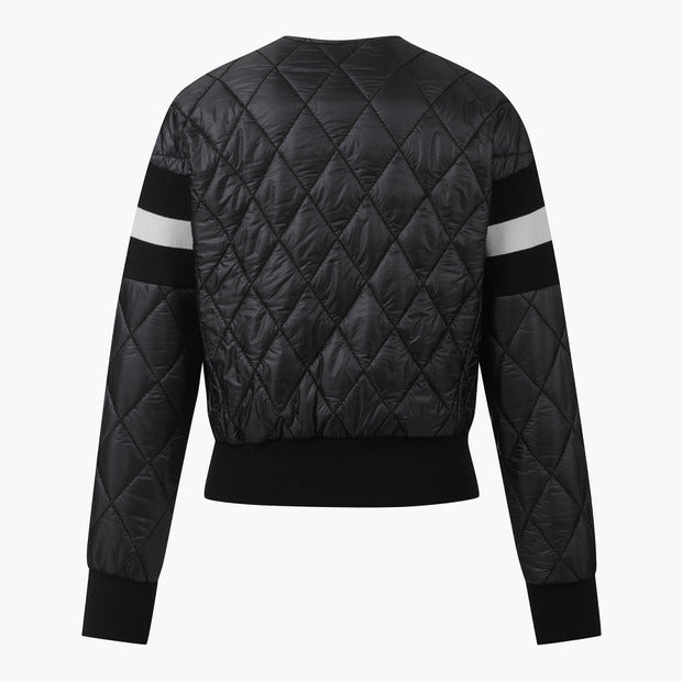 V NECK DIA QUILTING DOWN (KNIT SLEEVE)女士 高爾夫球外套