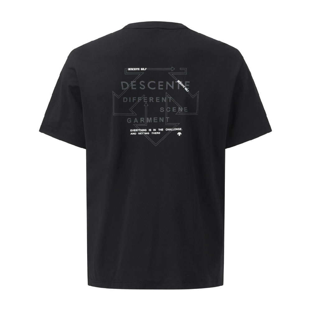 UNI BACK GRAPHIC ROUND SHORT-SLEEVED T-SHIRT 男士 高爾夫短袖上衣