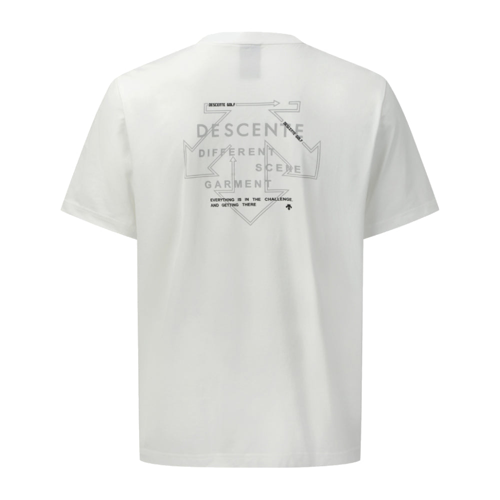 UNI BACK GRAPHIC ROUND SHORT-SLEEVED T-SHIRT 男士 高爾夫短袖上衣