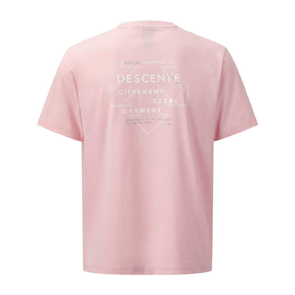 UNI BACK GRAPHIC ROUND SHORT-SLEEVED T-SHIRT 男士 高爾夫短袖上衣