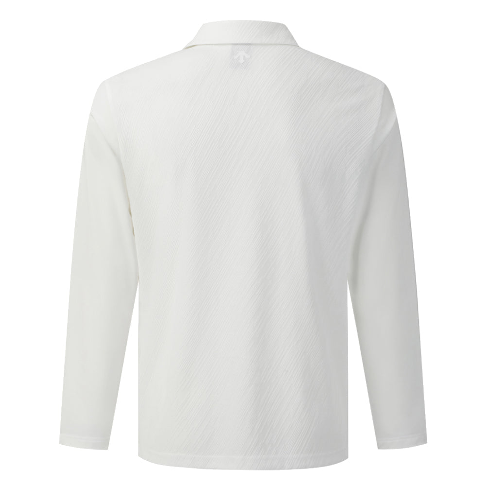 JACQUARD Y-COLLARED LONG-SLEEVED T-SHIRT 男士 高爾夫長袖上衣