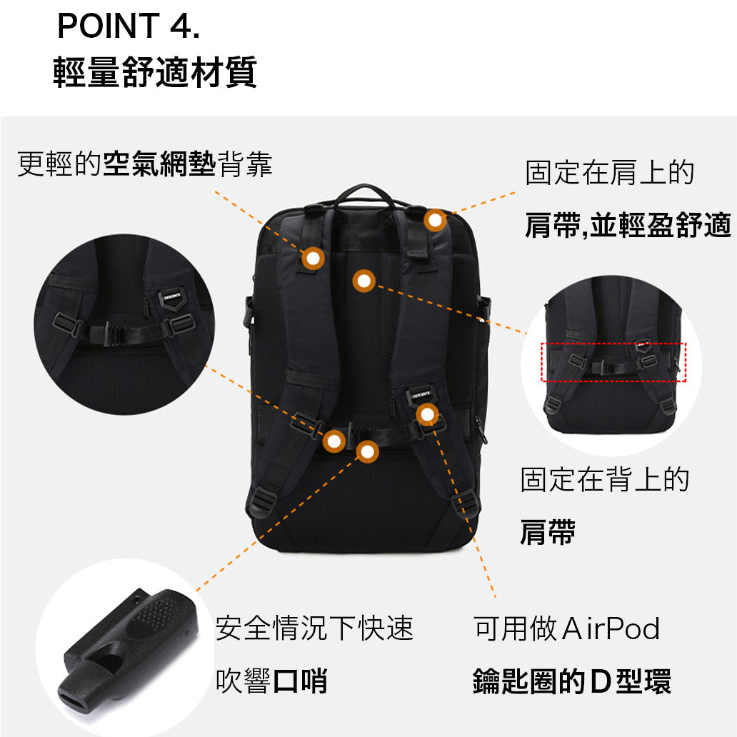 SPORTSBASIC TRAVEL BACK PACK 中性 後背包31L