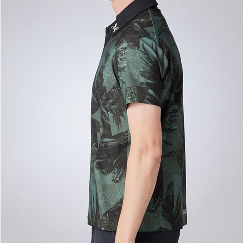PALM TREE PRINT SHORT-SLEEVED SHIRT 男士 高爾夫球上衣