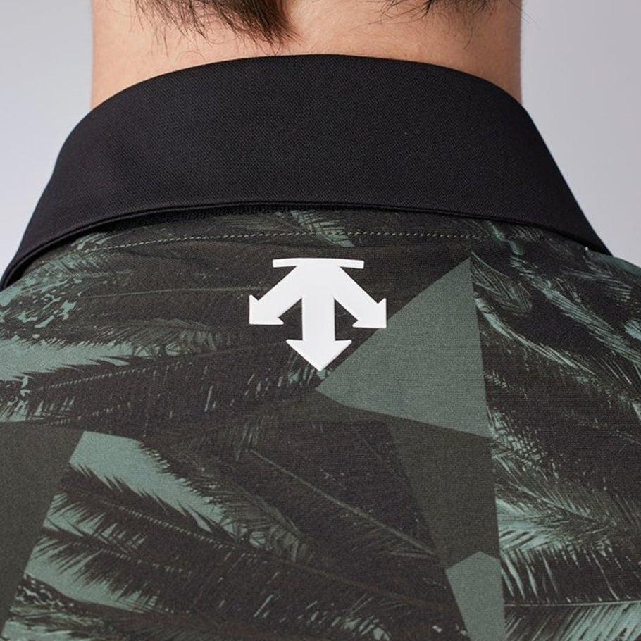 PALM TREE PRINT SHORT-SLEEVED SHIRT 男士 高爾夫球上衣