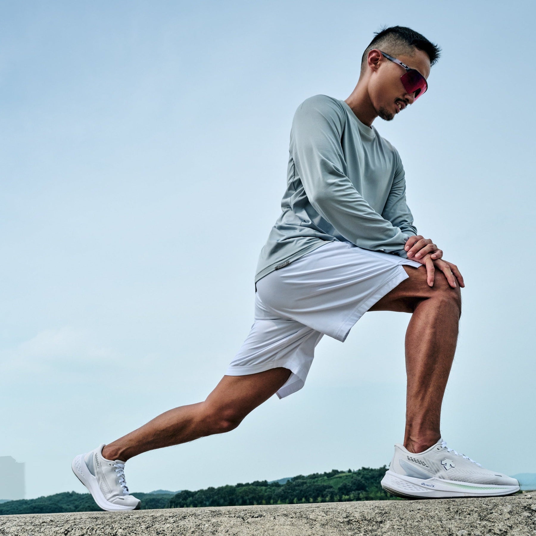 UNISEX FUNCTIONAL RUNNING BASIC LONG SLEEVE T-SHIRTS 男士 跑步上衣