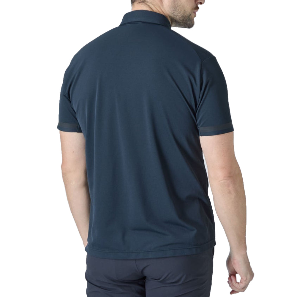 SUNSCREEN PIQUE HALF ZIP SHORT SLEEVE SHIRT 男士 高爾夫翻領上衣