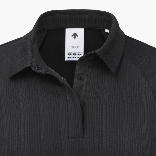 COOLING MIX RIBBED COLLARD T-SHIRT 女士 高爾夫球上衣