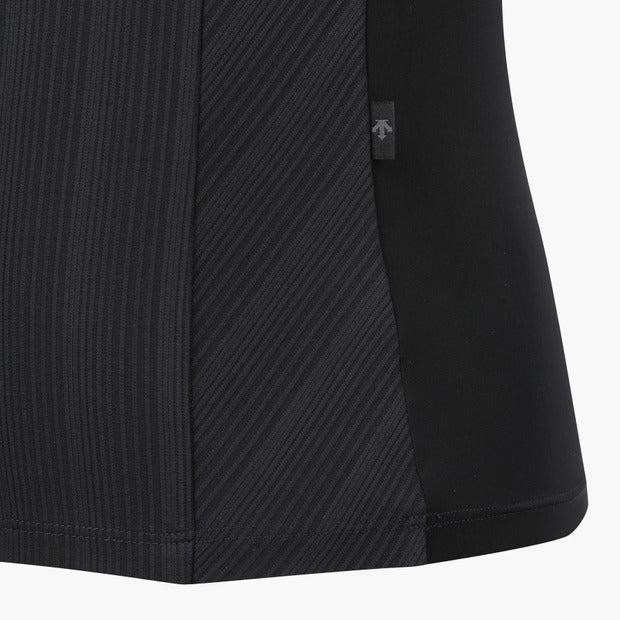 COOLING MIX RIBBED COLLARD T-SHIRT 女士 高爾夫球上衣