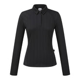 COOLING MIX RIBBED COLLARD T-SHIRT 女士 高爾夫球上衣