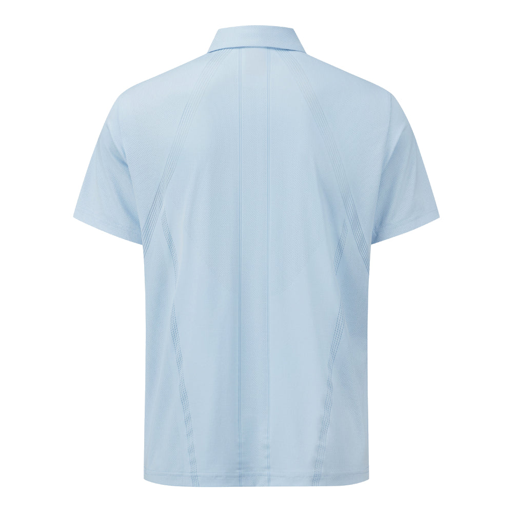 JACQUARD Y-COLLARED SHORT-SLEEVED T-SHIRT 男士 高爾夫翻領上衣