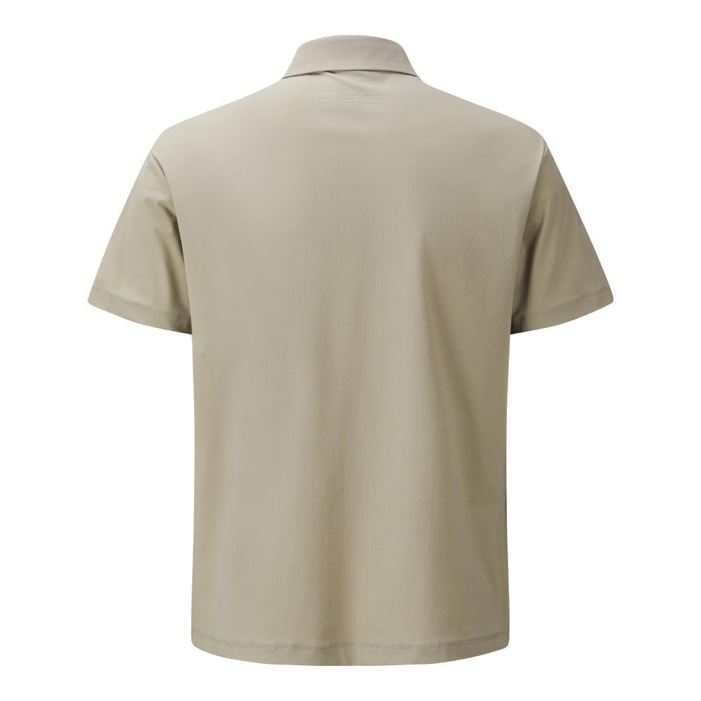 WOVEN HYBRID Y-COLLARED SHORT-DLEEVED T-SHIRT 男士 高爾夫短袖翻領上衣