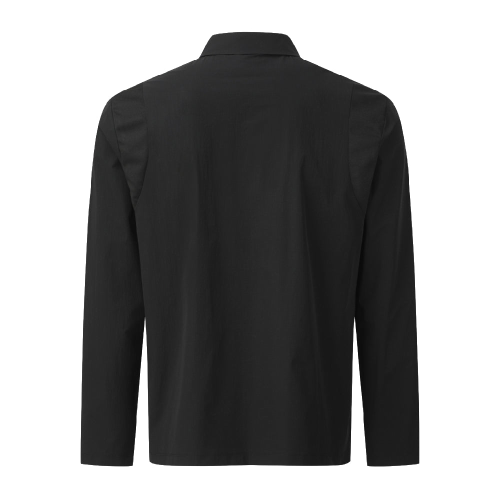 PREMIUM WOVEN Y-COLLARED LONG-SLEEVED T-SHIRT 男士 高爾夫上衣