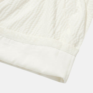 WOMENS CHIFFON WOVEN SHORT WARM-UP PANTS 女士 休閒短褲