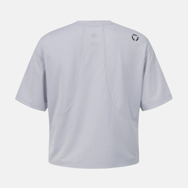 RUNNING WOMENS CROPPED OVER FIT SHORT SLEEVE T-SHIRT 女士 運動上衣