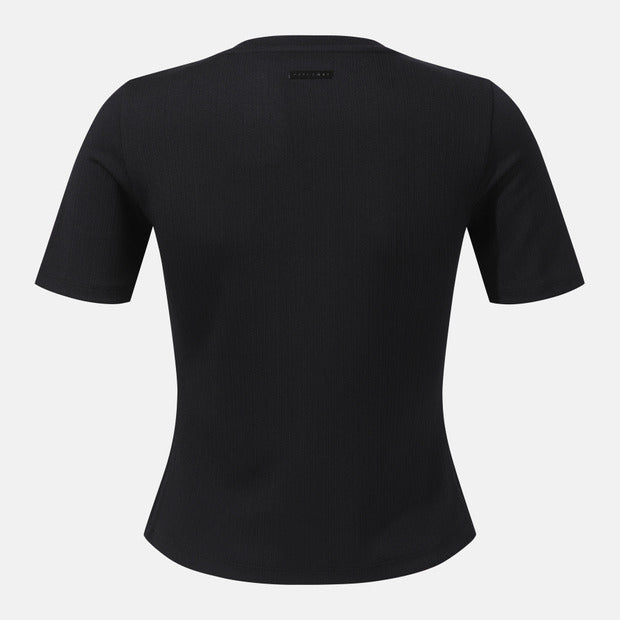 WOMEN'S RIBBED SHORT SLEEVE T-SHIRT 女士 運動上衣