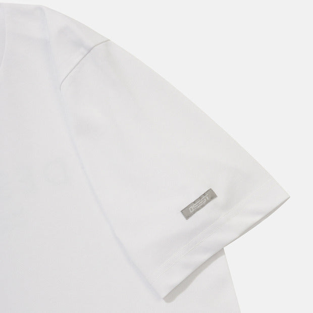 ESSENTIAL SMALL WORDING COTTON SHORT SLEEVE T-SHIRT 女士 運動上衣