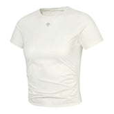WOMEN'S CROPPED SLIM FIT SHORT SLEEVE T SHIRT 女士 訓練短袖T恤