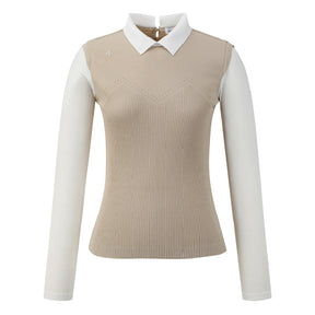 COOLING HYBRID LONG-SLEEVED PULLOVER 女士 高爾夫長袖上衣