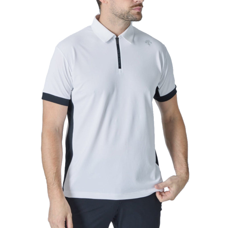 SUNSCREEN PIQUE HALF ZIP SHORT SLEEVE SHIRT 男士 高爾夫翻領上衣