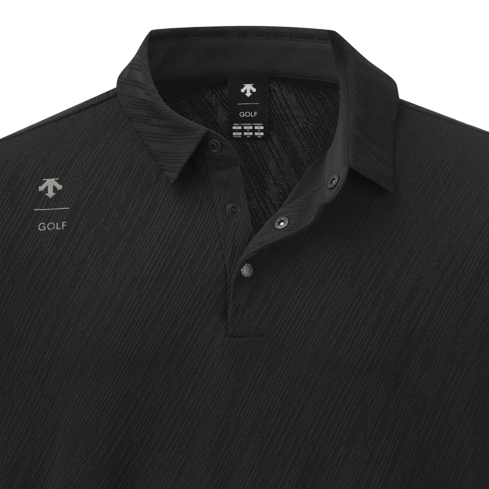 JACQUARD Y-COLLARED LONG-SLEEVED T-SHIRT 男士 高爾夫長袖上衣