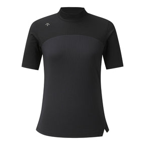 MOCK-NECK RIBBED T-SHIRT (WITH ARM COVERS) 女士 高爾夫短袖上衣