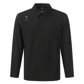 JACQUARD Y-COLLARED LONG-SLEEVED T-SHIRT 男士 高爾夫長袖上衣