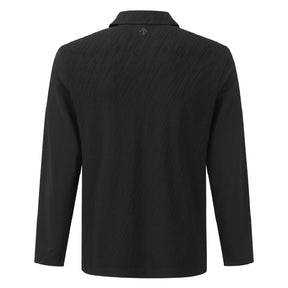 JACQUARD Y-COLLARED LONG-SLEEVED T-SHIRT 男士 高爾夫長袖上衣