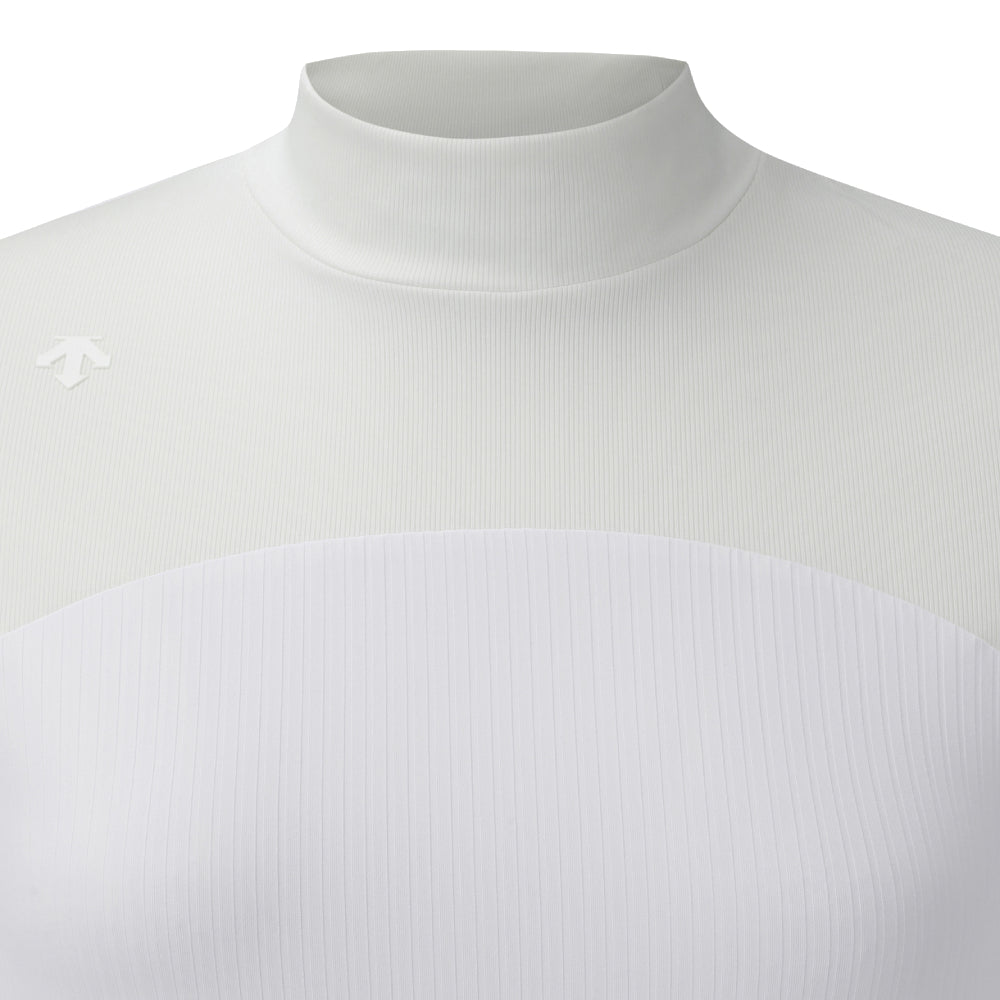 MOCK-NECK RIBBED T-SHIRT (WITH ARM COVERS) 女士 高爾夫短袖上衣