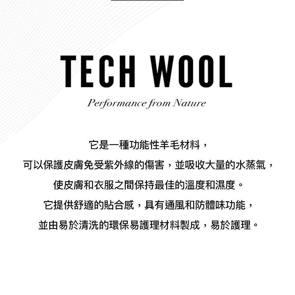 WOOL-TECH SHORT-SLEEVE T-SHIRT 男士 高爾夫球上衣