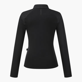 COOLING MIX RIBBED COLLARD T-SHIRT 女士 高爾夫球上衣