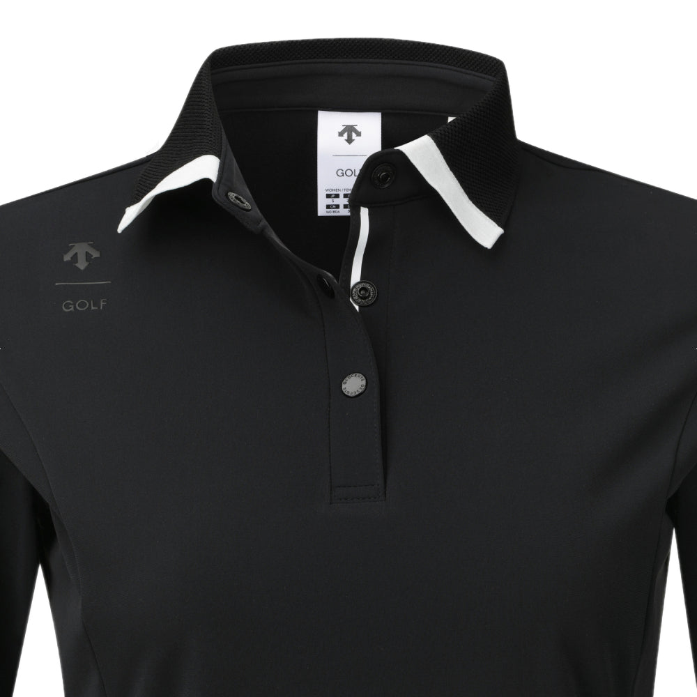 KNIT COLLARED FLEECED T-SHIRT 女士 高爾夫球上衣