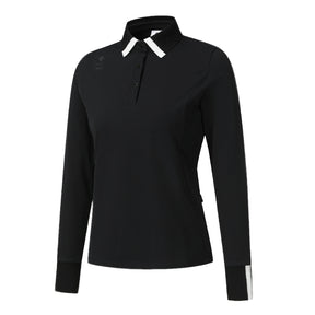 KNIT COLLARED FLEECED T-SHIRT 女士 高爾夫球上衣