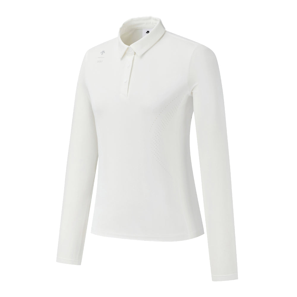 COLLARED COOLING LONG-SLEEVED T-SHIRT 女士 高爾夫翻領上衣