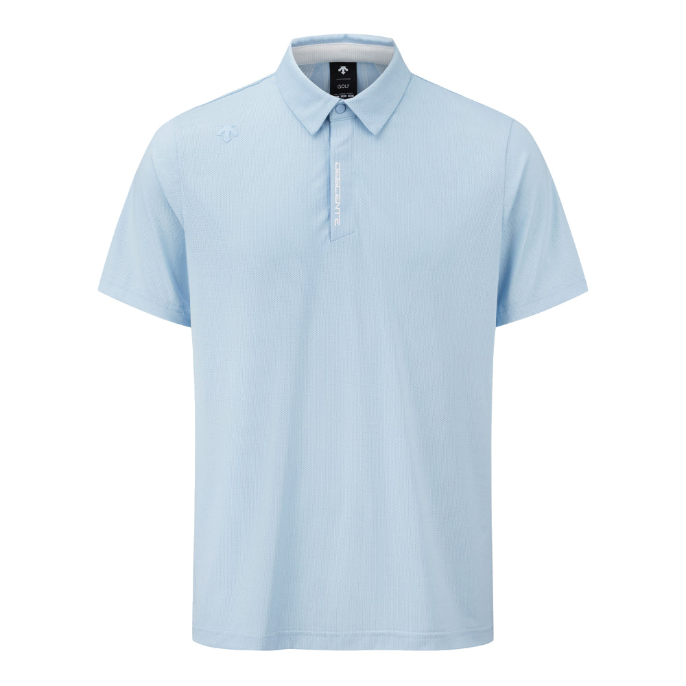 JACQUARD Y-COLLARED SHORT-SLEEVED T-SHIRT 男士 高爾夫翻領上衣