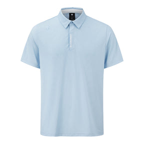 JACQUARD Y-COLLARED SHORT-SLEEVED T-SHIRT 男士 高爾夫翻領上衣