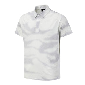 Y-COLLARED SHORT-SLEEVED T-SHIRT 男士 高爾夫翻領上衣