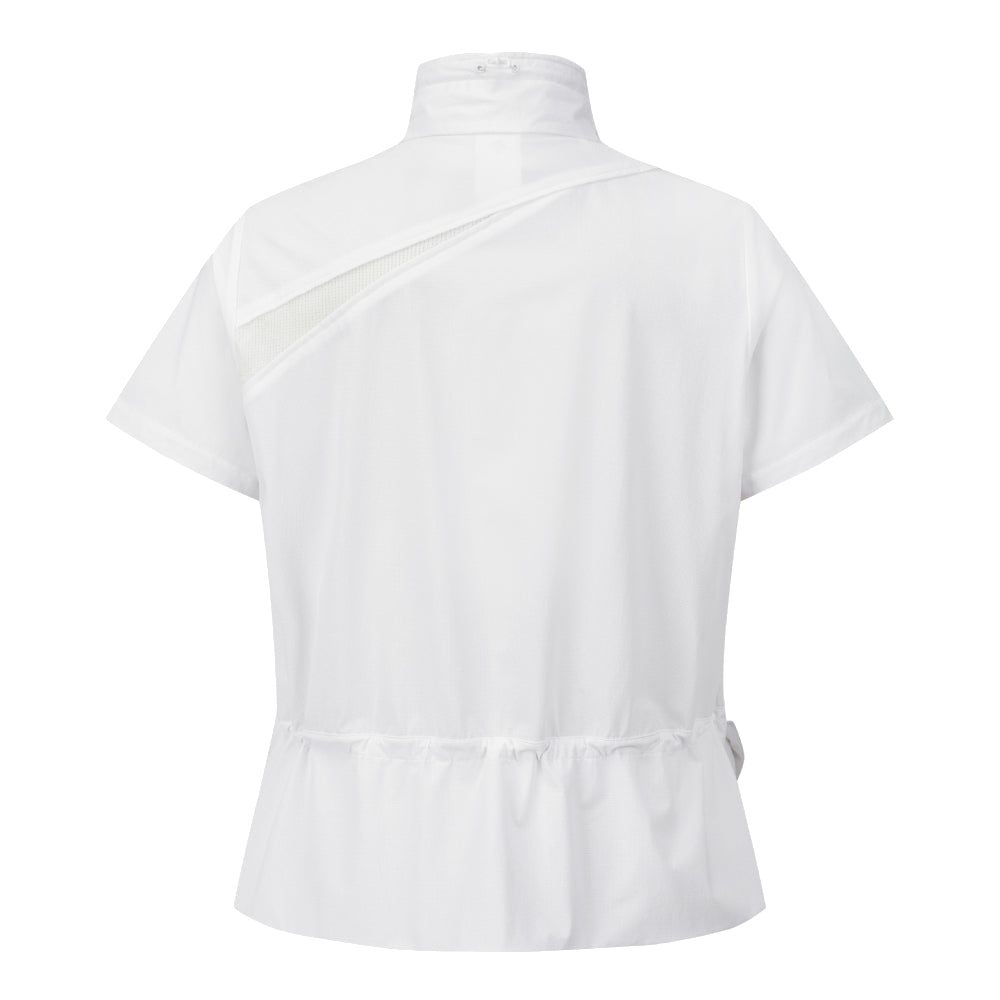 HIGH-NECK MID-LENGTH SHORT-SLEEVED JUMPER 女士 高爾夫高領短袖上衣