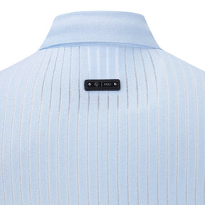 COLOR-BLOCK COLLARED SHORT-SLEEVED PULLOVER 女士 高爾夫翻領上衣