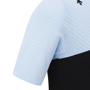 COLOR-BLOCK COLLARED SHORT-SLEEVED PULLOVER 女士 高爾夫翻領上衣