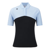 COLOR-BLOCK COLLARED SHORT-SLEEVED PULLOVER 女士 高爾夫翻領上衣