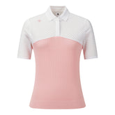 COLOR-BLOCK COLLARED SHORT-SLEEVED PULLOVER 女士 高爾夫翻領上衣