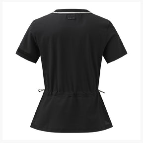 AIR HOLE WOVEN HYBRID T-SHIRT 女士 高爾夫圓領上衣