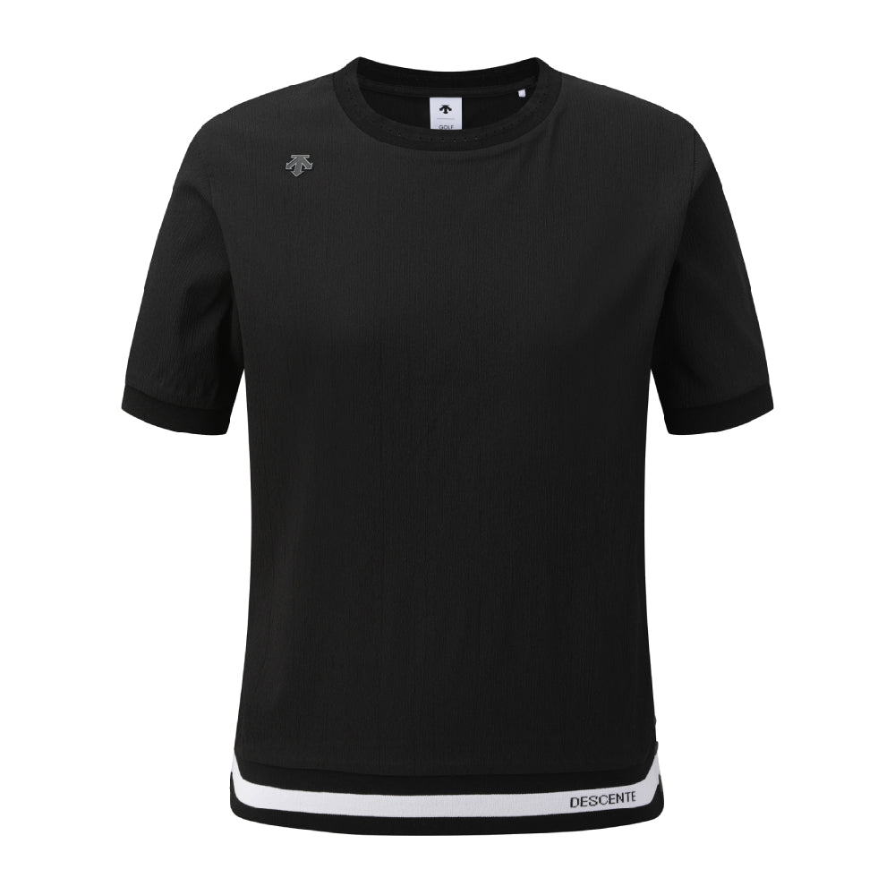 CREPE ROUND-NECK T-SHIRT 女士 高爾夫圓領上衣