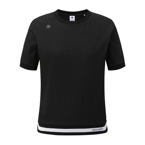 CREPE ROUND-NECK T-SHIRT 女士 高爾夫圓領上衣