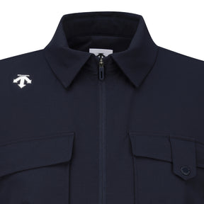 COLLAREDED POCKET WOVEN VEST 女士 高爾夫高領背心