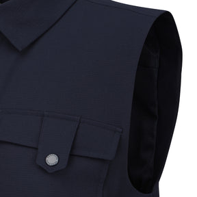 COLLAREDED POCKET WOVEN VEST 女士 高爾夫高領背心
