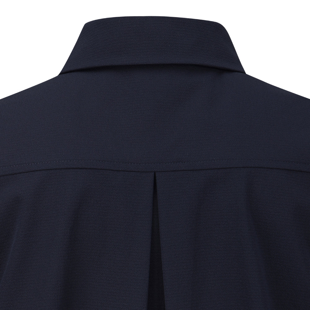 COLLAREDED POCKET WOVEN VEST 女士 高爾夫高領背心