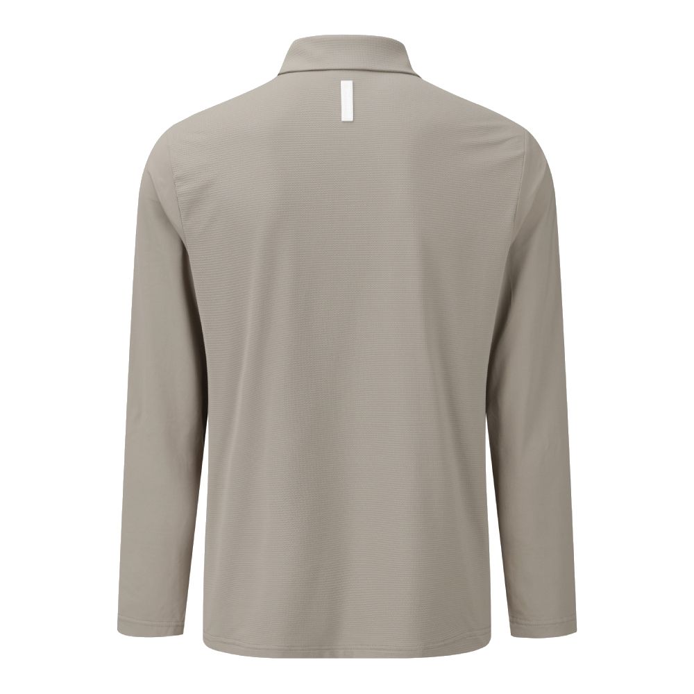 SEERSUCKER COOLING SLEEVES Y-COLLARED LS TEE 男士 高爾夫長袖翻領上衣