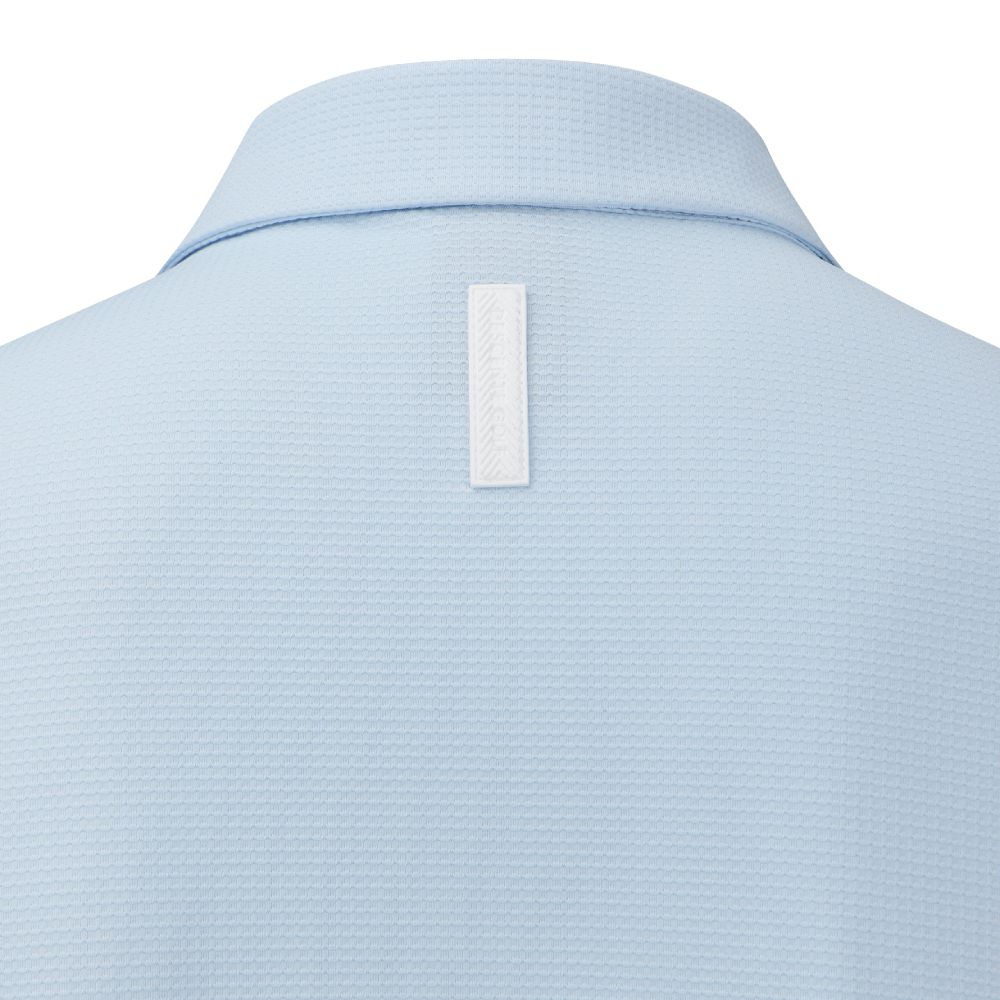 SEERSUCKER COOLING SLEEVES Y-COLLARED LS TEE 男士 高爾夫長袖翻領上衣